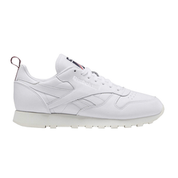 Кроссовки Reebok Classic Leather 'White Vector Navy', белый fw7796 | white/chalk/vector navy