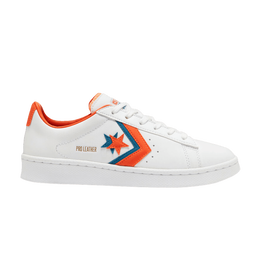 Кроссовки Converse Pro Leather Low 'Sunblocked - Bold Mandarin', белый 167853c | white/bold mandarin