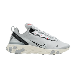 Кроссовки Nike React Element 55 'Platinum Schematic', серый cu3009 002 | pure platinum/black/sail/white