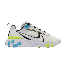 Кроссовки Nike React Element 55 'White Blue Fury Volt', белый cz8652 104 | white/black/blue fury/volt