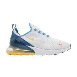 Кроссовки Nike Air Max 270 'White Industrial Blue Citron', белый fj4000 100 | white/industrial blue/blue lightning/citron pulse