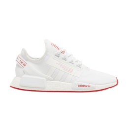 Кроссовки Adidas NMD_R1 V2 'White Scarlet', белый gv8252 | cloud white/scarlet/silver metallic