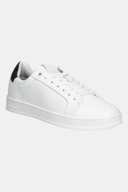 Кожаные кроссовки LOW TOP LACE UP WOVEN Calvin Klein, белый hm0hm01767 | biały