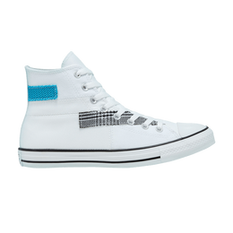 Кроссовки Converse Chuck Taylor All Star High 'Hacked Fashion - White Sail Blue', белый 168746c | white/black/sail blue