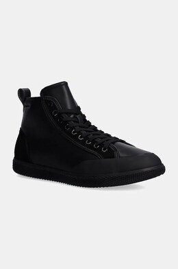 Кожаные кроссовки HIGH TOP LACE UP Calvin Klein, черный hm0hm01586 | czarny