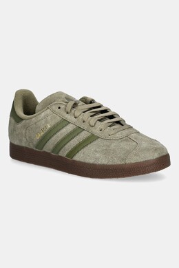 Замшевые кроссовки Gazelle Adidas, зеленый jr6288 | zielony