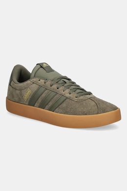 Замшевые кроссовки VL Court 3.0 Adidas, зеленый jr2223 | zielony