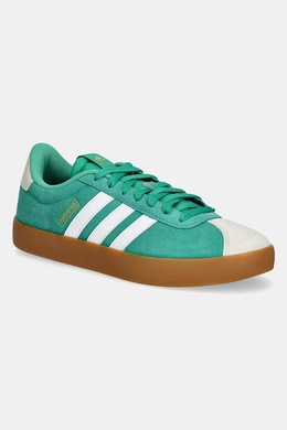 Замшевые кроссовки VL Court 3.0 Adidas, зеленый jp5285 | zielony