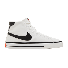 Кроссовки Nike Court Legacy Canvas Mid 'White Black', белый dd0162 100 | white/team orange/black