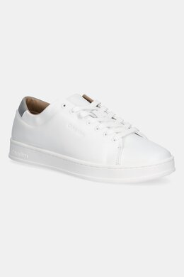Кожаные кроссовки Pure Low Laceup Cupsole HF Lth Calvin Klein, белый hm0hm01859 | biały