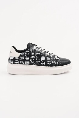 Кожаные кроссовки Kapri мужские Karl Lagerfeld, черный kl52512t.001 | czarny