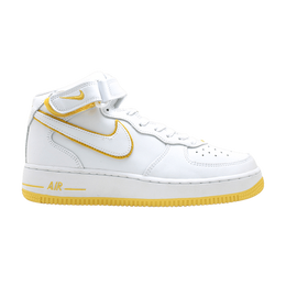 Кроссовки Nike Air Force 1 Mid, белый 304096 117 | white/white-varsity maize