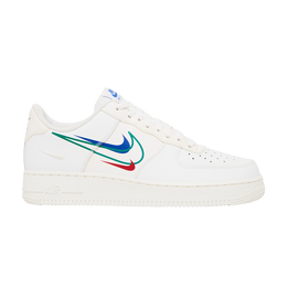 Кроссовки Nike Air Force 1 Low 'Multi-Swoosh', белый dm9096 101 | white/game royal/university red/green noise