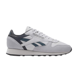 Кроссовки Reebok Classic Leather 'Steely Fog Hoops Blue', серый id1582 | steely fog/hoops blue/cold grey