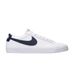 Кроссовки Nike Zoom Blazer Low SB 'White Obsidian', белый 864347 141 | white/obsidian