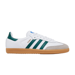Кроссовки Adidas Samba OG 'White Collegiate Green Gum', белый ie3437 | cloud white/collegiate green/gum