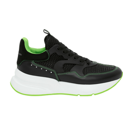 Кроссовки Alexander McQueen Alexander McQueen Oversized Runner 'Black Green', черный 662689 wiab3 1323