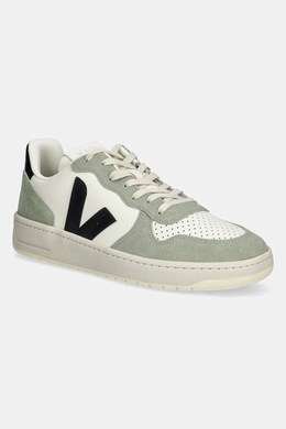Кожаные кроссовки V-10 LEATHER Veja, зеленый vi0220500b | zielony