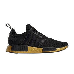 Кроссовки Adidas NMD_R1 STLT Primeknit 'Black Gold Metallic', черный fw7572 | core black/core black/gold metallic