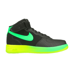 Кроссовки Nike Lunar Force 1 Mid Leather, черный 555089 004 | black/volt/poison green