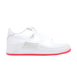 Кроссовки Nike Lunar Force 1 Fuse Qs 'Easter Pink Sole', белый 614491 100e | white/white
