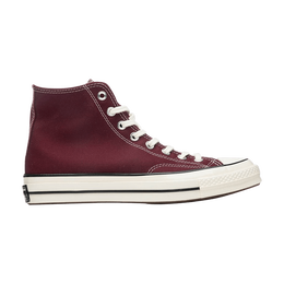 Кроссовки Converse Chuck 70 High 'Recycled Canvas - Deep Bordeaux', красный 171567c | deep bordeaux