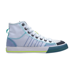 Кроссовки Adidas Nizza High RF 'White Lush Blue', белый fy3093 | cloud white/lush blue/legend ink