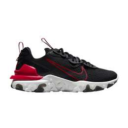Кроссовки Nike React Vision 'Black University Red', черный fb3353 001 | black/iron grey/white/university red