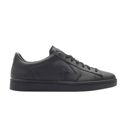 Кроссовки Converse Pro Leather 76 Low 'Mono Leather Pack - Triple Black', черный 155318c | black/black/black