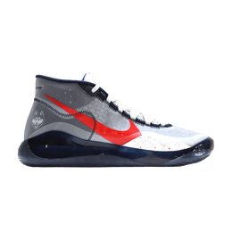 Кроссовки Nike Zoom KD 12 'UConn Alternate Away' PE, серый 947322 pc su19 mnbskt 470z2 | wolf grey/university red/college navy