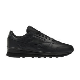 Кроссовки Reebok Classic Leather Clip 'Triple Black', черный gx9728 | core black/core black/core black