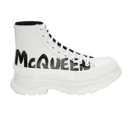 Кроссовки Alexander McQueen Alexander McQueen Tread Slick Boot 'Graffiti Logo - White', белый 682422 wiabd 9488 | optic white