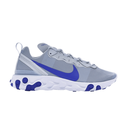 Кроссовки Nike React Element 55 'Pure Platinum Racer Blue', синий bq6166 005 | pure platinum/racer blue/wolf grey/white