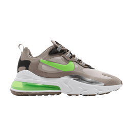 Кроссовки Nike Air Max 270 React 'Moon Particle Electro Green', коричневый cq4598 231 | moon particle/electro green