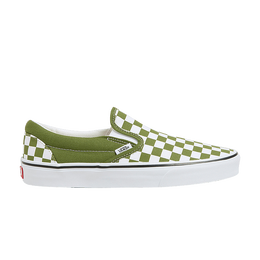 Кроссовки Vans Classic Slip-On 'Color Theory Checkerboard - Pesto', зеленый vn000d03cib | pesto