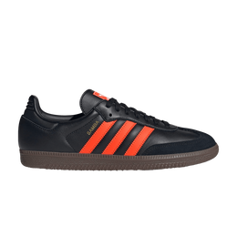 Кроссовки Adidas Samba OG 'Black Impact Orange Gum', черный jr0910 | core black/impact orange/gum