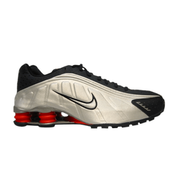 Кроссовки Nike Shox R4 'Metallic Silver Orange', серебряный 104265 002 | metallic silver/metallic silver/black/max orange