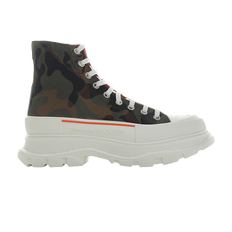 Кроссовки Alexander McQueen Alexander McQueen Tread Slick High 'Camo Skull', зеленый 683566 w4s11 3298 | military/white/acrylic orange