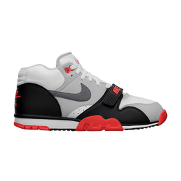 Кроссовки Nike Air Trainer 1 Mid Prm Qs 'Infrared', белый 607081 100 | white/cool grey cmnt grey-blk