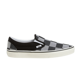 Кроссовки Vans Classic Slip-On 'Black Large Checkerboard', черный vn000d5pbma | black
