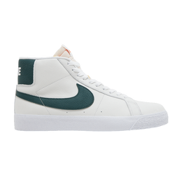 Кеды Nike Zoom Blazer Mid ISO SB 'White Pro Green', белый dr9092 100 | white/pro green/summit white/safety orange