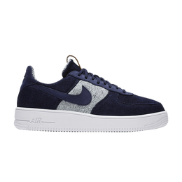 Кроссовки Nike Loopwheeler x NikeLab Air Force 1 UltraForce, синий aa3112 400 | armory navy/armory navy-gum light brown