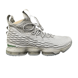 Кроссовки Nike LeBron 15 'Oregon Alternate Away' PE, серый 897648 813523 ln2 | wolf grey/apple green