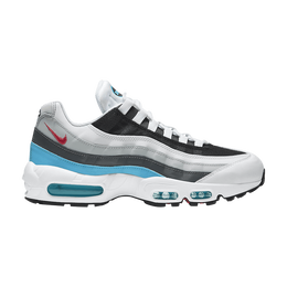 Кроссовки Nike Air Max 95 'Glass Blue', белый cv6971 100 | white/black/glass blue/challenger red