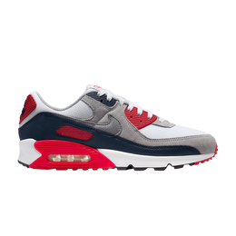 Кроссовки Nike Air Max 90 'USA 2025', белый dm0029 117 | white/cool grey/university red
