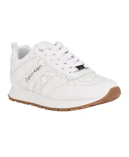 Женские кроссовки Carlla с круглым носком на шнуровке Calvin Klein, мультиколор 16325821 | white multi logo