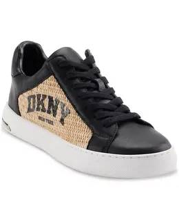 Женские кроссовки Abeni Arch Raffia Logo Low-Top Dkny, черный 18008192 | black/ natural