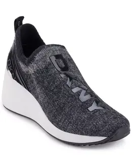 Женские кроссовки-танкетки Keeva Dkny, серый 19217576 | black/light gray
