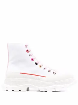 Высокие кеды на шнуровке Alexander McQueen, белый 17723350 | белый