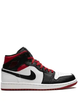 Кроссовки Air Jordan 1 Mid 'Gym Red/Black Toe', белый 20877362 | белый